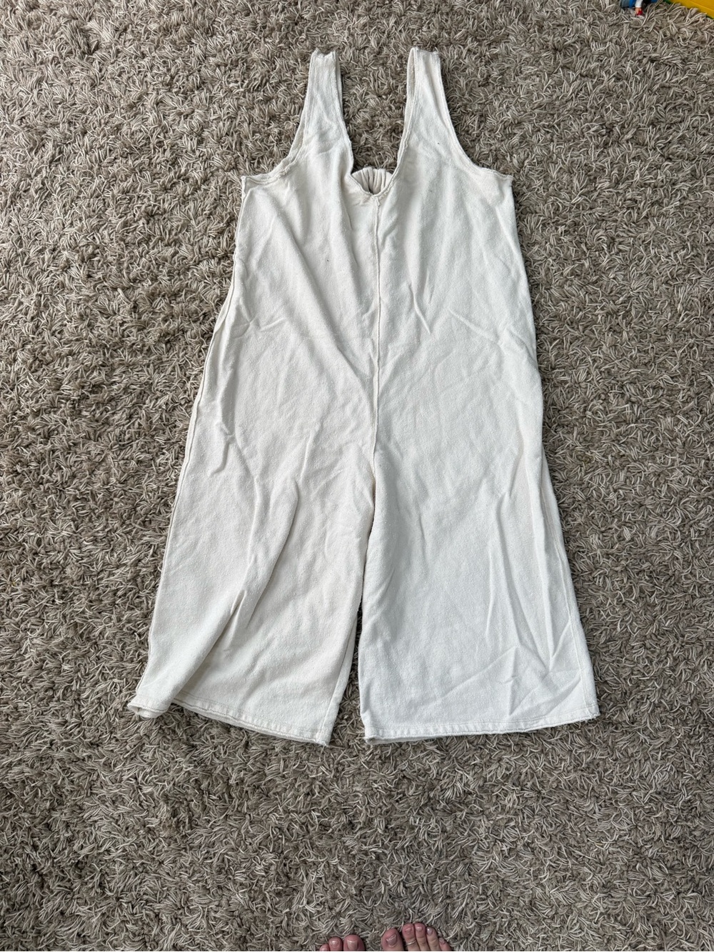 Cropped Wide Leg Jumpsuit